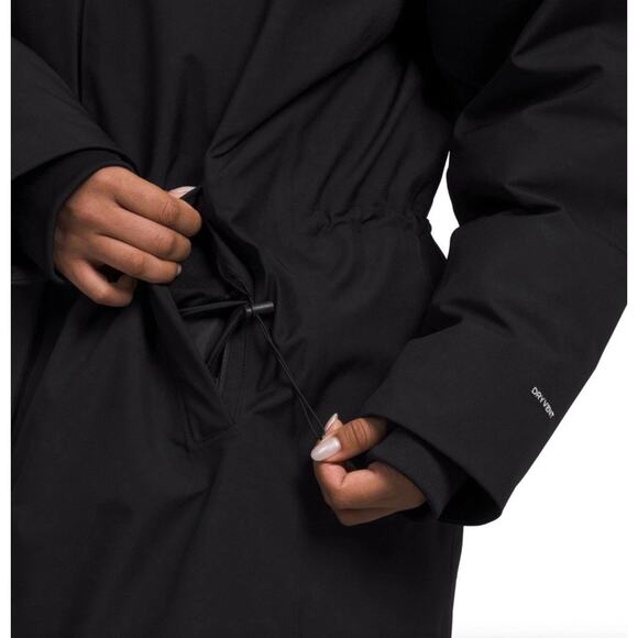 The North Face Womens Arctic Parka Coat 600 Down Fill Black 3XL Fur Hood $350 - Picture 4 of 16